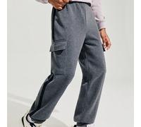 Shein Pantalones de chándal casuales de rayas grises con bolsillos y cintura con cordón para adolescentes, aptos para otoño, invierno, cálidos, colegiales,