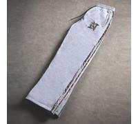 Shein Pantalones de chándal grises con bordado de letras de estilo casual de calle universitaria a juego con el estilo de la calle alta, para volver al cole