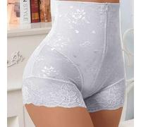 Shein Pantalones de control de abdomen con cremallera y encaje de cintura alta, pantalones moldeadores que levantan el trasero para mujeres después del part
