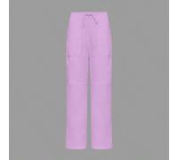 Shein Pantalones de enfermería para mujeres, pantalones cómodos, pantalones simples de un solo color con múltiples bolsillos