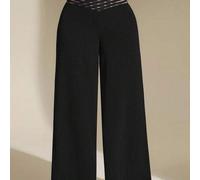 Shein Pantalones de otoño para mujer Emily_louise_swain, pantalones anchos de talla grande de unicolor casual y sueltos para el invierno, para la figura cor