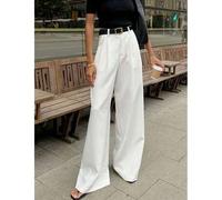 Shein Pantalones de primavera de estilo libre para mujeres (se recomienda elegir un tamaño talla grande pequeño ya que es grande), pantalones casuales para