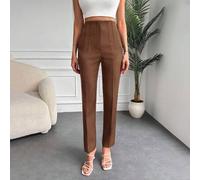 Shein Pantalones de traje con bolsillo oblicuo crop