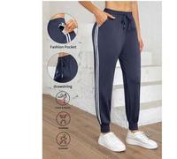 Shein Pantalones deportivos de mujer de nailon con seda de hielo de alta elasticidad y refrescantes - unicolor, adecuados para todas las estaciones, tela de