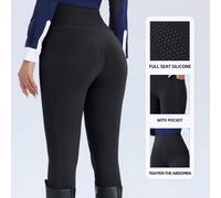 Shein Pantalones ecuestres para mujeres, pantalones de montar de primavera y verano, ropa ecuestre, pantalones de montar con agarre de silicona total antide