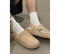 Shein Pantuflas de coco para hombre, ropa de verano para exteriores, material EVA antiolor, sandalias con puntera de doble uso, zapatos de playa para conduc