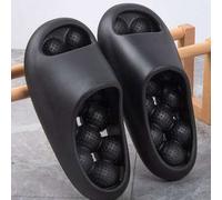 Shein Pantuflas de masaje para mujeres, estimulación de puntos de acupresión, antideslizantes para baño y uso en interiores, de verano