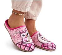 Shein Pantuflas para mujer Inblu Owl GF000018 en color rosa, chanclas para el hogar, zapatos rosas para el hogar