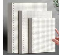 Shein Papel De Repuesto A5/b5/a4 Cuadriculado/ Rayado Para Libreta De Hojas Sueltas, Diario Y Registro De Viajes, Papel Grueso Desmontable, 60 Hojas/120 Pág