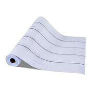 Shein Papel pintado autoadhesivo, 45 cm x 12 m, papel pintado de pared, película adhesiva con textura de madera blanca, impermeable, película para muebles,