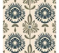 Shein Papel tapiz beige de estilo bohemio con autoadhesivo para pelar y pegar, papel tapiz con estampado floral damasco simétrico, autoadhesivo extraíble pa