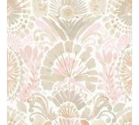 Shein Papel tapiz bohemio de damasco rosa removible y autoadhesivo