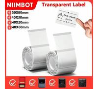 Shein Papel térmico transparente autoadhesivo e impermeable Niimbot para impresora portátil Niimbot B1 B21 Mini para oficina y hogar