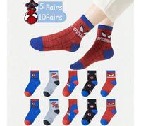 Shein Paquete de 1/5/10 pares de calcetines de de Disney con estampado completo, transpirables y absorbentes para uso diario/eventos de fans de Marvel/regal