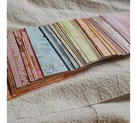 Shein Paquete de 150 piezas de papel artesanal de 8 cm x 8 cm con textura de color arcoíris para volver a la escuela, manualidades de collage, diario desord