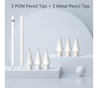 Shein Paquete de 3/4/6 puntas de repuesto mejoradas compatibles con Apple Pencil de 1.ª y 2.ª generación/Lápiz iPad Pro, sin desgaste, control preciso de pu