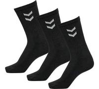 Shein Paquete de 3 pares de calcetines básicos Hummel de corte crew color negro