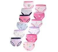 Shein Paquete de 5 bragas de algodón con estampados de unicornios y hadas lindos y versátiles para todas las estaciones, para niñas