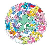 Shein paquete de 50/100 pegatinas de Osos Amorosos de Care Bears, paquete de pegatinas de patrones de osos de dibujos animados lindos, que incluyen Oso Amor