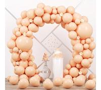 Shein paquete de 50/96 globos de color naranja Maka, en diferentes tamaños de 18/12/10/5 pulgadas. Kit de guirnalda y arco de globos naranja Maka, adecuado