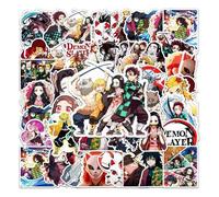 Shein Paquete de 50 piezas de pegatinas de personajes de anime asesinos, con pegatinas de anime apasionadas con personajes de estilo tradicional, perfecto p
