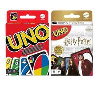 Shein Paquete de juego de cartas UNO de Mattel: Super Mario, Minecraft, Harry Potter, Transformers, No Mercy y versiones Flip - 6 barajas temáticas Juego d