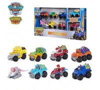 Shein Paquete de regalo de 8 piezas de coches de juguete de aleación Paw Patrol Dino Rescue - Colección exclusiva de vehículos de rescate de dinosaurios