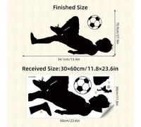 Shein Paquete grande de pegatinas de pared para niños - Tema de fútbol para la decoración de la habitación deportiva de un niño, calcomanías de vinilo extra