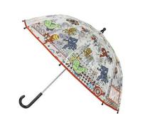 Shein Paraguas de Burbuja Marvel - Apertura Manual,Estampado de Superhéroes - 100% POE,Estructura de Fibra de Vidrio - Producto Original Diseñado en España