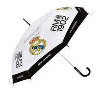 Shein Paraguas Real Madrid Transparente Y Negro Rm1902 95 Cm Entrega 24/48 Horas - Envío Desde España