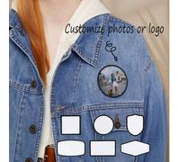 Shein Parche personalizado de planchar - ¡Agrega tu propia foto, texto, logotipo o diseño! Ropa, mochilas, sombreros y muebles pueden ser utilizados, diseño