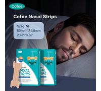 Shein Parches nasales para aliviar la congestión nasal - 10 parches individuales por caja (60mm*21.5mm)