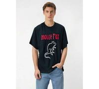 Shein Parks & Recreation Mouse Rat Logo Distressed Short Sleeve T-Shirt Tee For Adult, Men, Women, Teen, Teenager, Adolescent, Youth