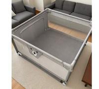 Shein Parque infantil bebés mide 150 x 180 cm y 65 cm de alto. Es desmontable y lavable, e incluye una bolsa de transporte para un transporte rápido y senci