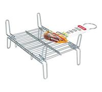 Shein - Parrilla Barbacoa 20X25Cm Doble Zincada Diseño Resistente y Estable | Parrilla Barbacoa Superficie Amplia de Cocción, Fácil de Montar y Limpiar e Id