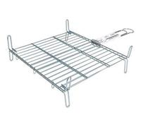 Shein - Parrilla Barbacoa 40X40Cm Doble Zincada Diseño Resistente y Estable | Parrilla Barbacoa Superficie Amplia de Cocción, Fácil de Montar y Limpiar e Id