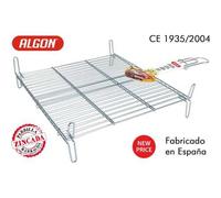 Shein - Parrilla Barbacoa 40X45Cm Doble Zincada Diseño Resistente y Estable | Parrilla Barbacoa Superficie Amplia de Cocción, Fácil de Montar y Limpiar e Id
