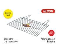 Shein - Parrilla Barbacoa 60X40Cm Simple Zincada Diseño Resistente y Estable | Parrilla Barbacoa Superficie Amplia de Cocción, Fácil de Montar y Limpiar e I
