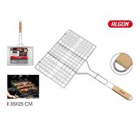 Shein Parrilla Bbq Cr-Wood S/Patas 35X25Cm Algon BbqDiseño Resistente y Estable | Parrilla Barbacoa Superficie Amplia de Cocción, Fácil de Montar y Limpiar
