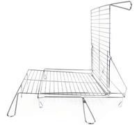Shein Parrilla Bbq Giratoria Cromada45X50 Algon BbqDiseño Resistente y Estable | Parrilla Barbacoa Superficie Amplia de Cocción, Fácil de Montar y Limpiar e