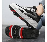 Shein Patines de ruedas desmontables de 4 ruedas, ligeros y estables para todo el año para interiores/exteriores, adecuados para principiantes, entrenamient