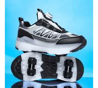 Shein Patines de ruedas en línea/zapatos patineta con 4 ruedas desmontables mejorados para adolescentes para todas las estaciones, con una mayor estabilidad