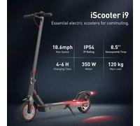 Shein Patinete eléctrico plegable iScooter i9 de 8,5 pulgadas con diseño de panal, motor de 350 W, batería de 7,5 Ah, velocidad máxima de 30 km/h, aplicació