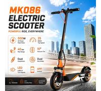 Shein Patinete eléctrico urbano Mankeel MK086: potencia máxima de 800 W, velocidad máxima de 38,6 km/h y autonomía máxima de 38,6 km, neumáticos sin cámara