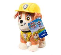 Shein Patrulla Canina, Peluche de RUBBLE de 8", Peluche de pie con detalles cosidos, para mayores de 3 años