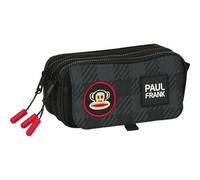Shein - PAUL FRANK "CAMPERS" Portatodo Triple con Compartimentos Independientes y Cremalleras - Asa Lateral y Adaptabilidad a Carro Portamochilas - Estuche