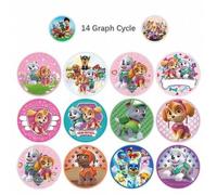 Shein Paw Patrol 500 piezas/rollo Pegatinas de anime de Paw Patrol para patineta, refrigerador, guitarra, computadora portátil, motocicleta, viaje, juguete
