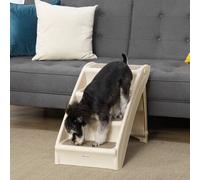 Shein PawHut Escalera Plegable para Mascotas de 4 Peldaños Escalón para Perros Gatos Portátil con Alfombras Antideslizantes para Cama Sofá Carga 20 kg 62x38
