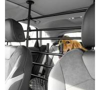 Shein PawHut Separador de Coche para Perros Ajustable en Ancho y Altura 87-135 x 85-120 cm Reja de Protección Universal de Acero para Maletero Equipaje Auto