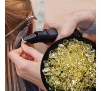 Shein Pegamento de queratina para extensiones de cabello - 30-100g de perlas de fusión en caliente para fijación de postizos de cabello tipo I-Tip y uña - H